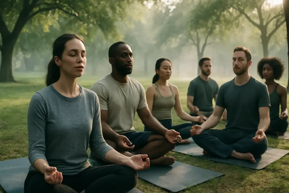 Brief Mindfulness Practices shown with a person seated calmly near a window