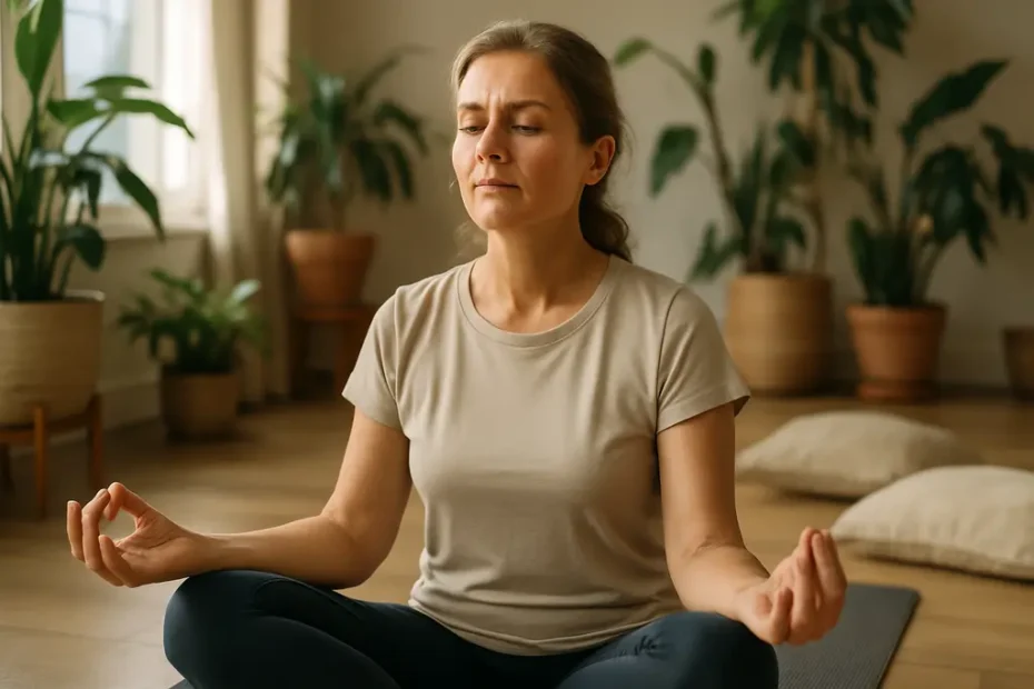 Short Daily Mindfulness practice with a timer, notebook, and quiet morning light